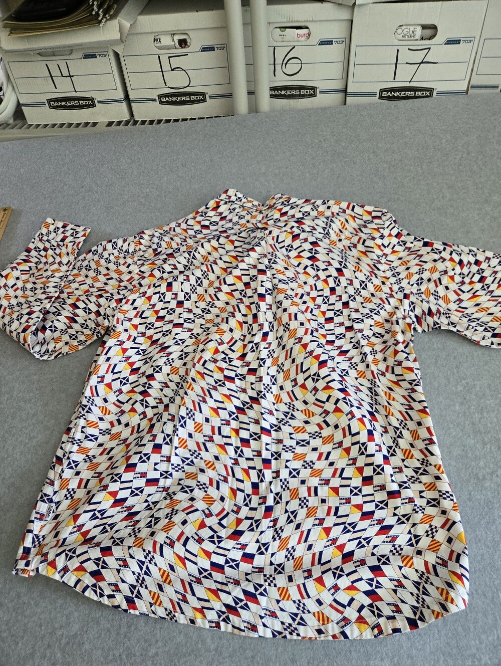 Tommy Jeans Men's RLX COLOR Block Rugby/Skate Button Down Shirt Large NEW - Picture 12 of 15